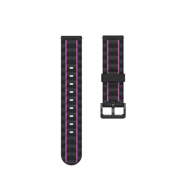 Wavy silicone watch band for Garmin watch - Purple Purple