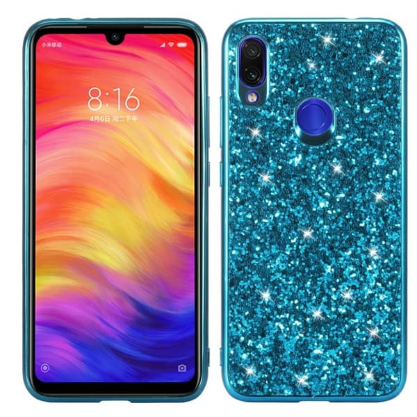 Glitter Xiaomi Redmi Note 7 / Note 7 Pro / Note 7S cover – Cyan Green