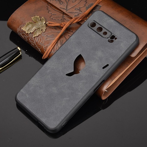 Croco Asus ROG Phone 3 / Asus ROG Phone 3 Strix kotelot - Musta Black