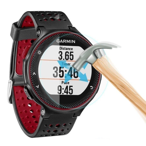 Garmin Forerunner 220-225-230-235-620-630 skärmskydd härdat glas Transparent