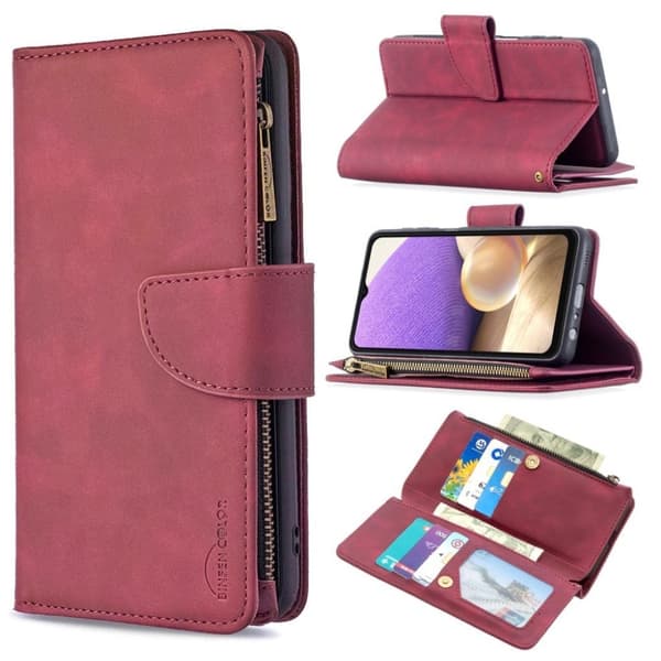 Premium Wallet Samsung Galaxy A32 5g Flip Etui - Rød Red