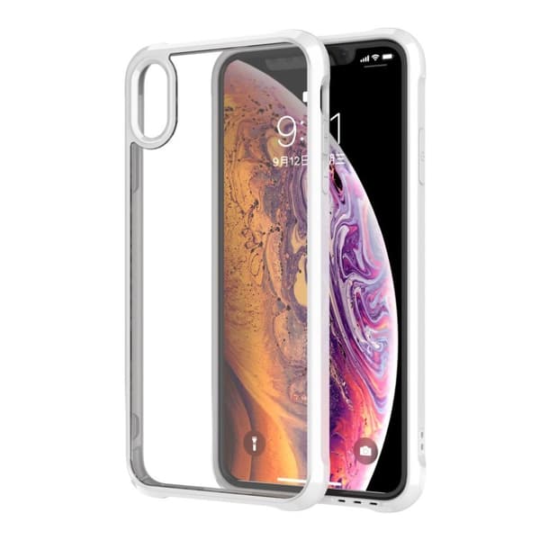 LEEU DESIGN iPhone XS anti-shock deksel - Hvit White