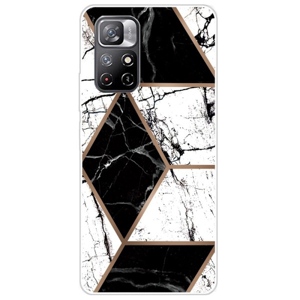 Marble design Xiaomi Redmi Note 11 Pro Plus 5G kotelot - Musta Ja Musta Multicolor