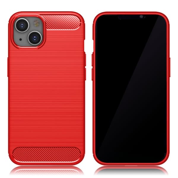 Carbon Flex Suojakotelo iPhone 13 - Punainen Red
