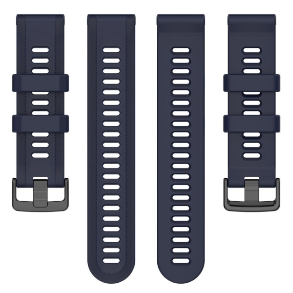 Twill design silikoninen kellohihna Garmin kellolle - Tummansininen Blue