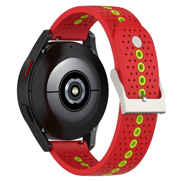 20mm Universal kaksivärinen kellohihna - Punainen / Vihreä Red