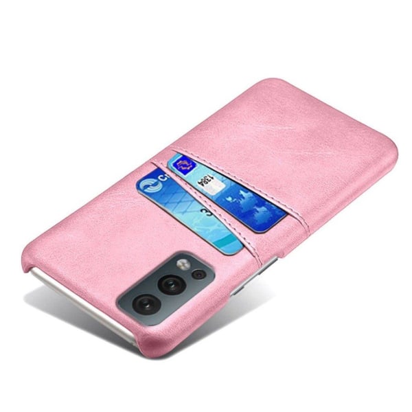 Dual Card Etui OnePlus Nord 2 5G - Rødguld Pink