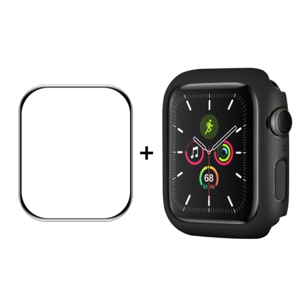 ENKAY Apple Watch (41mm) cover with tempered glass screen protec Svart