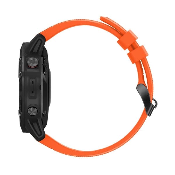 Garmin Fenix 5 silikoninen kellonauha - Oranssi Orange