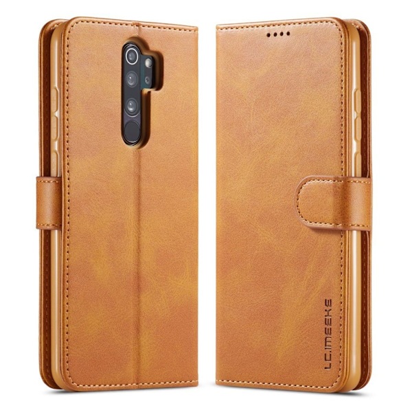LC.Imeeke läder Xiaomi Redmi 9 fodral - Brun Brun