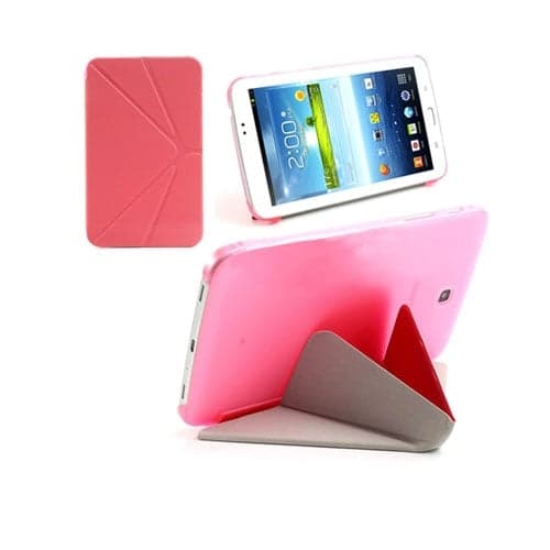 ICOK (Rosa) Samsung Galaxy Tab 3 7.0 Lær Etui Pink
