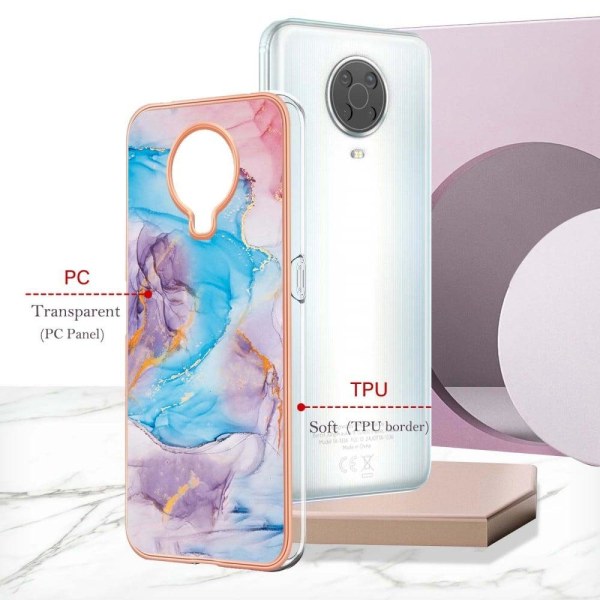 Marble design Nokia G20 / Nokia G10 kotelot - Maitotie Marmori Sininen Multicolor