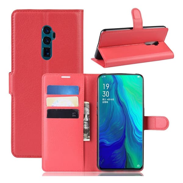 Simple Oppo Reno 10x Zoom etui - Rød Red