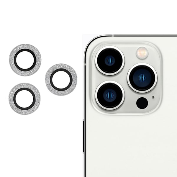 Glitter iPhone 13 Pro Max cover - Sølv Silver grey