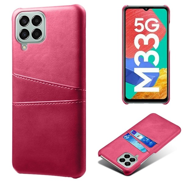 Samsung Galaxy M33 5G skal med korthållare - Rosa Rosa