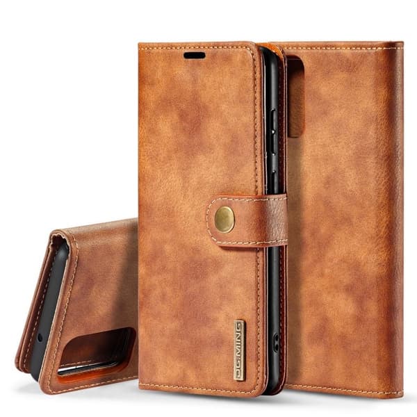 DG.MING Samsung Galaxy S20 Plus 2-i-1 Wallet Etui - Brun Brown