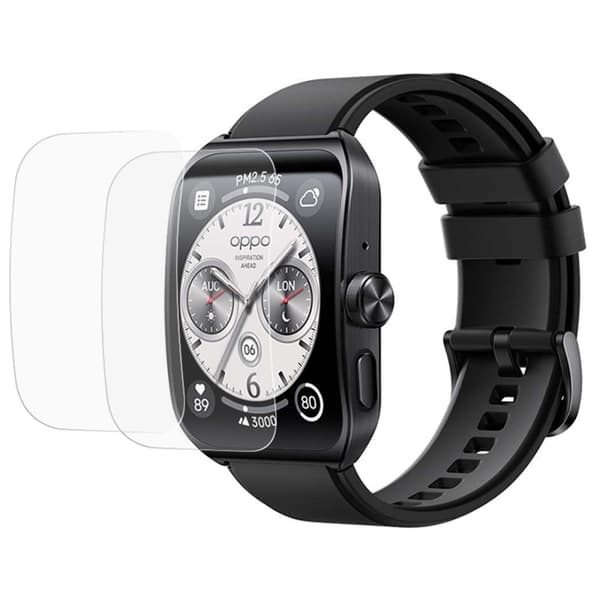 2Pcs Oppo Watch 4 Pro boblefri skærmbeskyttelse Transparent