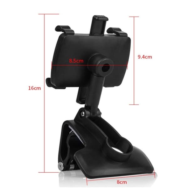 Universell 360 graders bilholder Black