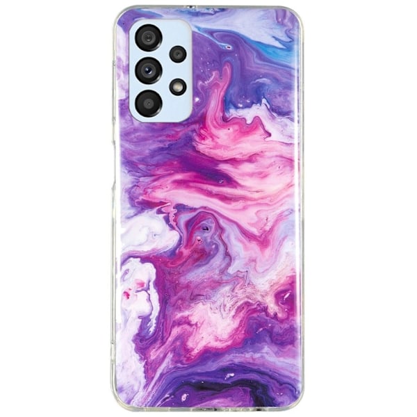 Marble Samsung Galaxy A52s 5G / A52 5g / A52 Etui - Rød Multicolor