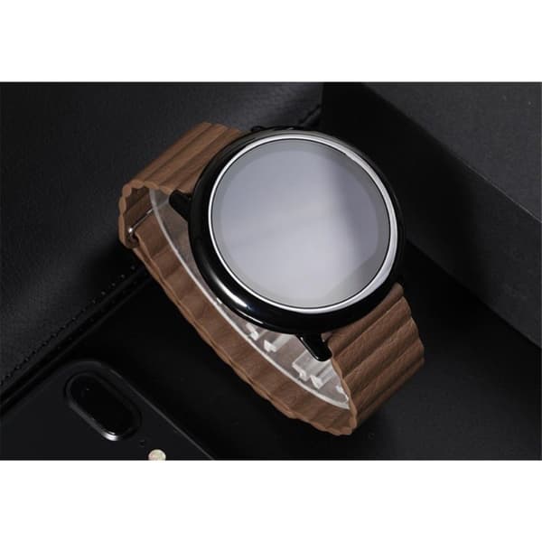 Huawei Watch GT 2 42 mm klockarmband i slitstark silikon - Brun Brun