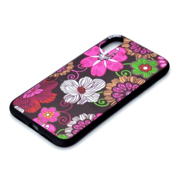 iPhone Xs Max mobilskal silikon tryckmönster – Vackra blommor multifärg