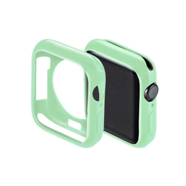 Apple Watch Series 5 44mm simple silikone etui - Cyan Green