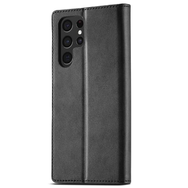LC.IMEEKE Samsung Galaxy S25 Ultra flip case - Musta Black