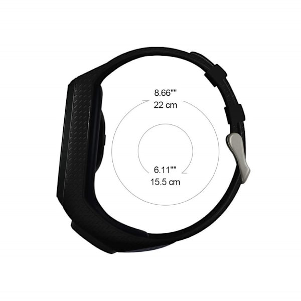 TomTom Sport Runner 2 / 3 silikone Urrem - Sort Black