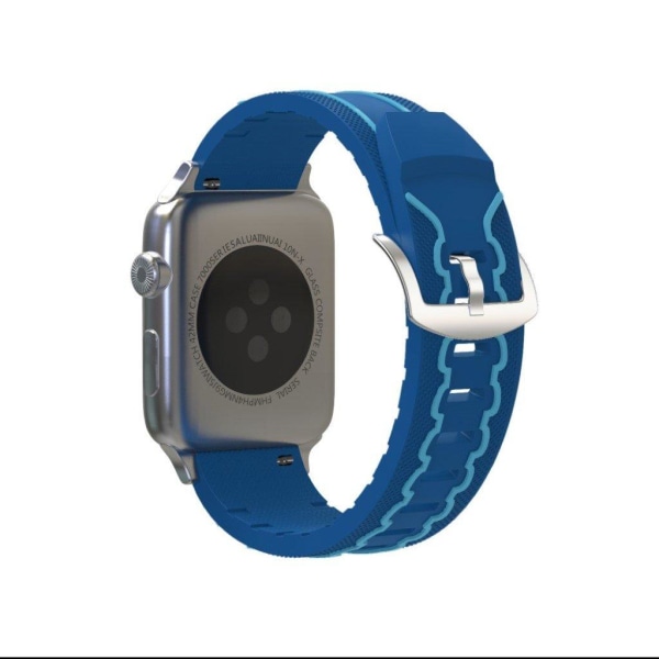 Apple Watch Series 4 40mm EKG-mönster klockarmband i silikon - B Blå