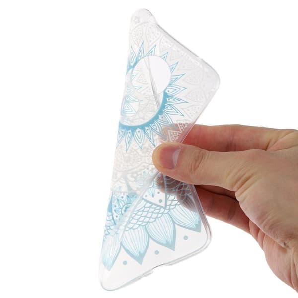 Deco Motorola Moto G7 Strøm deksel - Blå Mandala Blue