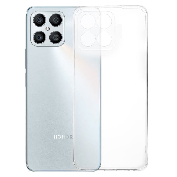 Ultratyndt gennemsigtigt etui til Honor X8 Transparent