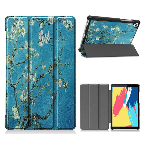 Lenovo Tab M8 Cool Mønster Lær Flippetui - Blomst Multicolor