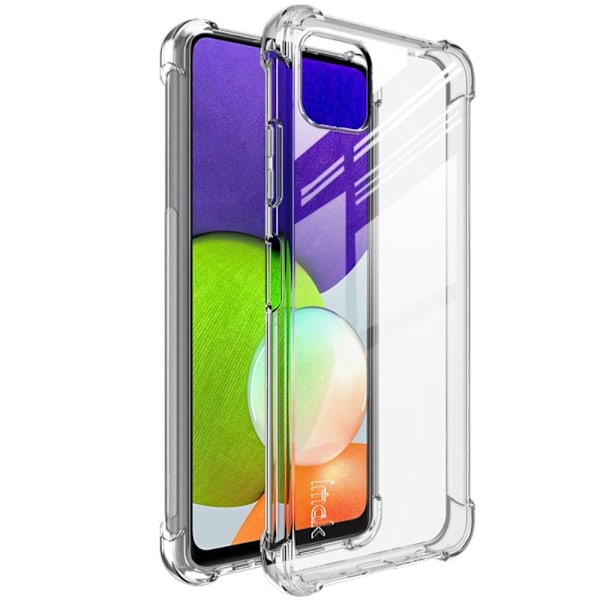 IMAK turvatyynyn suojus Samsung Galaxy A22 5G - Läpinäkyvä Transparent
