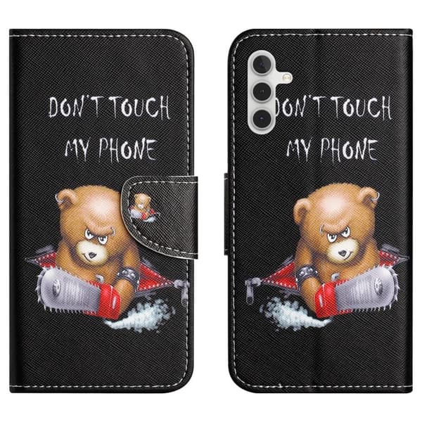 Wonderland Samsung Galaxy A05s Flip Etui - Bjørn Black