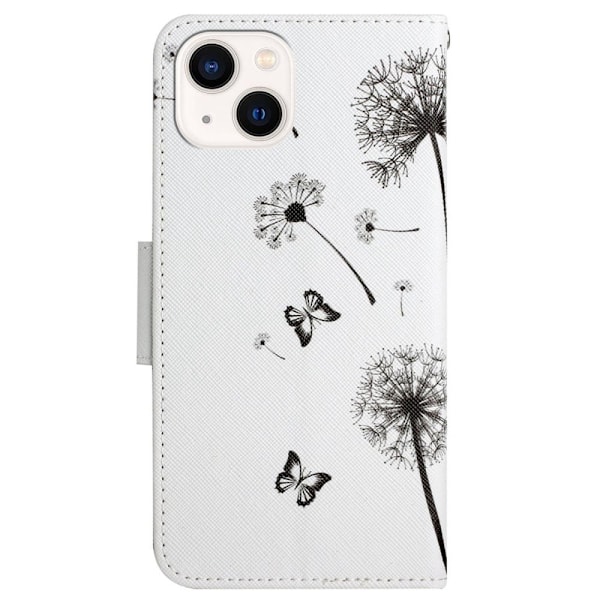 Wonderland iPhone 14 flip etui - Mælkebøtte White