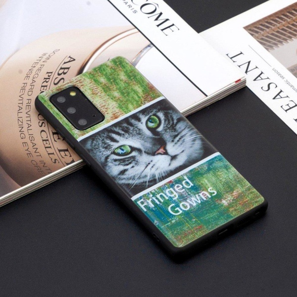 Imagine Samsung Galaxy Note 20 case - Cat Silver grey