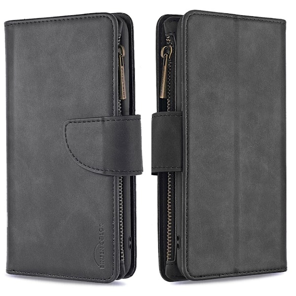 Premium Wallet iPhone 12 Mini etui - Sort Black