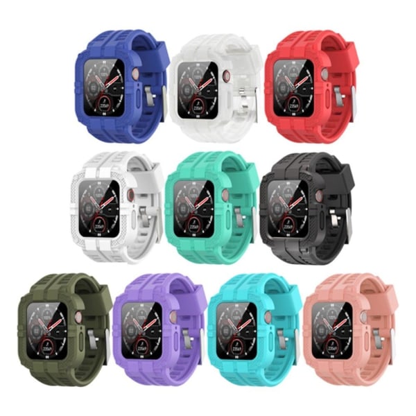 Apple Watch Series 8 (41mm) armour style silicone watch strap an Svart
