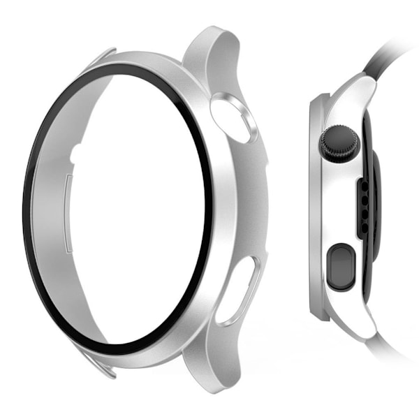 Huawei Watch 3 matte cover + tempered glass screen protector - Silver Silvergrå