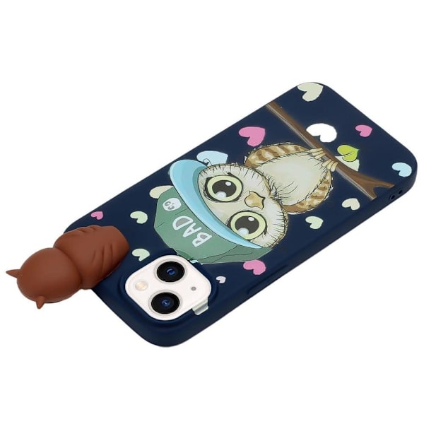 Cute 3D iPhone 14 Plus skal - Blå Blå