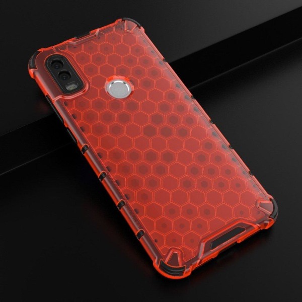 Bofink Honeycomb Alcatel 1V (2020) Etui - Rød Red