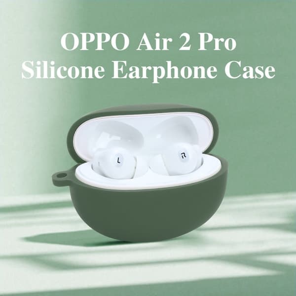 Oppo Enco Air2 Pro silikonfodral - Vit Vit