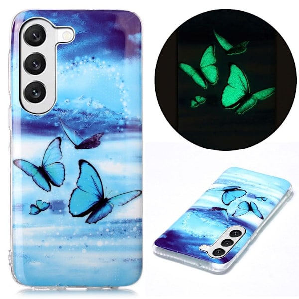 Deco Samsung Galaxy S23 skal - Fjärilar Blå
