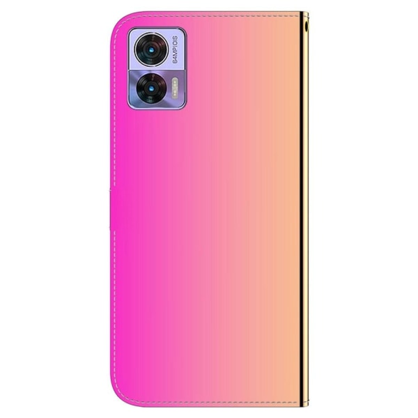Mirror Motorola Edge 30 Neo Läppäkotelo - Rose Pink