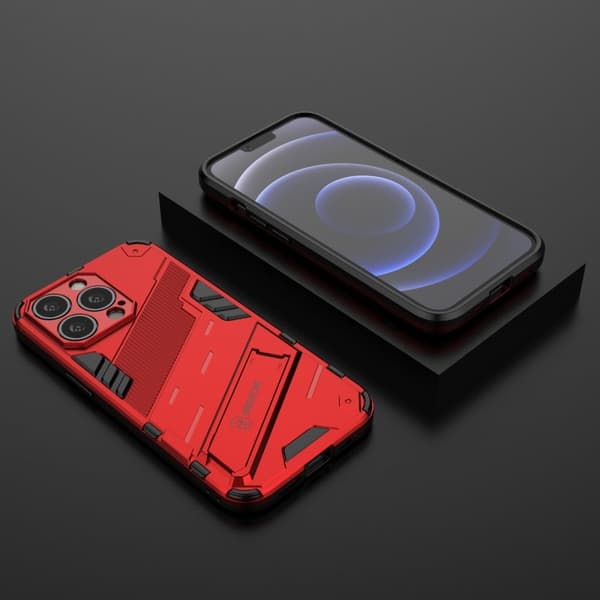 Støtsikkert hybriddeksel for iPhone 13 Pro Max - Rød Red