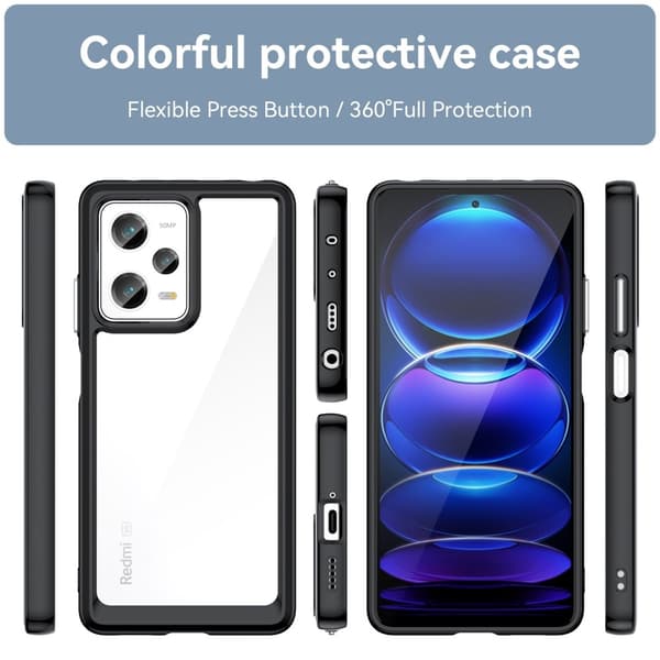 Xiaomi Redmi Note 12 Pro / Xiaomi Redmi Note 12 Pro Speed / Xiaomi Poco X5 Pro smart akryl cover - Sort Black