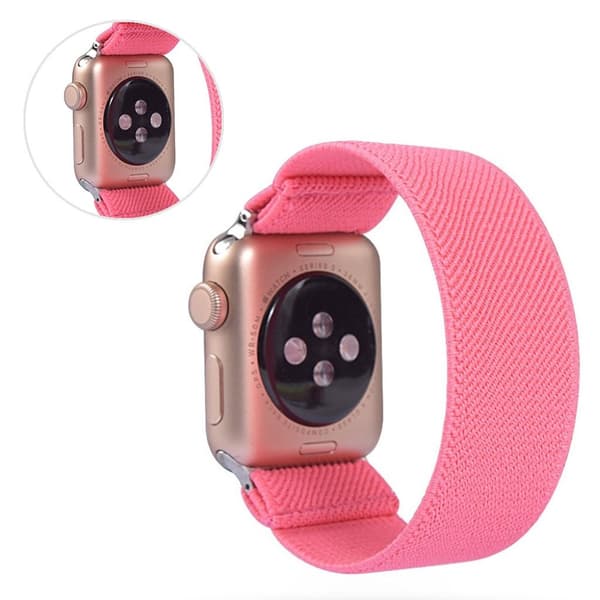 Apple Watch Series 5 40mm solid color nylon watch band - Watermelon Red Röd