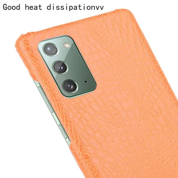 Croco Etui Samsung Galaxy Note 20 - Oransje Orange