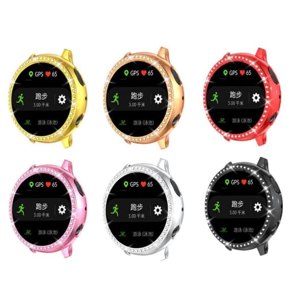 Samsung Galaxy Watch Active 2 - 40mm rhombus dekorations etui - Sort Black