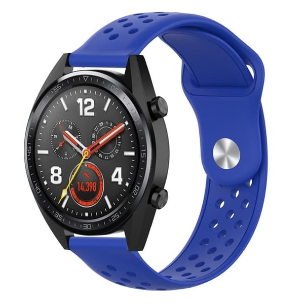22mm Universal silikon watch band - Dark Blue Blue